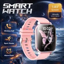 QAGSFLC Smart Watch Incoming Call Message Display Music Player Unisex Sports Pedometer Connect To Phone Smart Watch Fashion Smart Watch Fitness Tracker Bluetooth Message Notification Phone Book Call Log Alarm Remote Photo Weather Timer Weather Information Display Consumer Electronics Alarm Clock SMS Social App Message Reminder Digital Wristwatch - Pink - View 3