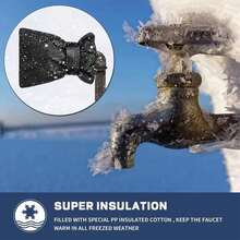 3pcs Durable Faucet Anti-Freeze Insulation Cover, Outdoor Garden Faucet Winter Insulation Valve Protector, Waterproof Anti-Freeze Hose, Suitable For Cold Weather Yard Irrigation Tool Accessories, Winter Anti-Freeze Insulation Essential - Multiple Styles - View 5