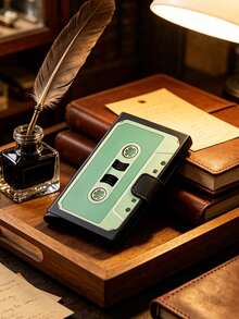 Vintage Cassette Tape Print Pop Up Card Holder,RFID Blocking Slim Pop-Up Wallet,Portable Hidden Slot Card Case For ID Credit Cards, Nostalgic Gift - Multicolor - View 6