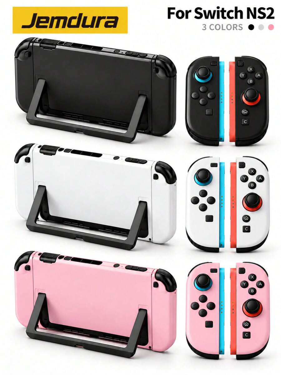 Jemdura Switch NS2 Split Protective Case, Scratch-Resistant And Durable (TPU+PC Material), Supports Direct Charging On Dock, Precise Cutouts, Easy Installation And Removal, Ideal Accessory For Switch - View 1
