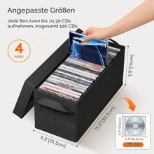 4-Pack Media Cases For DVD Storage, Each Unit Holds 25 Discs And Keeps Your DVD Collection Organized. - Black - View 8