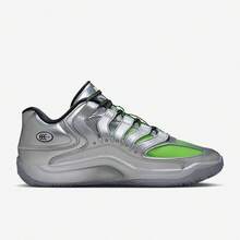 Nike KD 18 Men's Basketball Shoes, Low-Top, Anti-Slip, Durable, Supportive, Responsive Cushioning, Comfortable, Silver Green - Silver Green - View 8