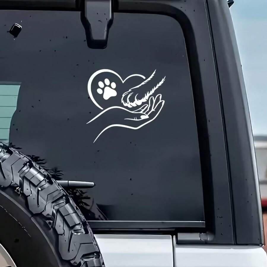 1 Piece Claw Mark Heartline Car Sticker - Self-Adhesive And Durable ...