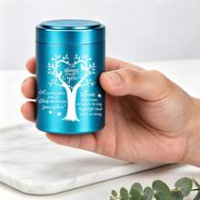Small Urns For Human Ashes Keepsake Mini Cremation Urn For Adult Male Female Keepsake Memorial Ashes Holder For Human Pet, Blue-Tree Of Life Urn ﻿ - Blue - View 5
