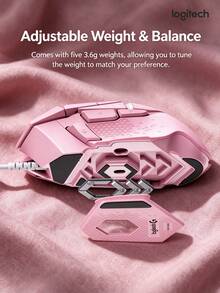Logitech G502 HERO Wired Gaming Mouse, HERO 25K Sensor, 11 Programmable Keys, 5-Position Adjustable Weight System, LIGHTSYNC RGB - View 8