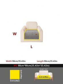 1PC Sherpa Fleece MD Leather Label Decorative Sofa Pad, Anti-Slip, Pet-Friendly, Dirt-Proof Seat Cushion, Suitable For Living Room Bedroom Room Decoration, Sofa Protector Cover Pad - Multicolor - View 36