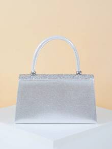 Women's Handbag With Detachable Chain Strap, Evening Shoulder Crossbody Bag, Suitable For Weddings, Dates, Birthday Parties, Graduation Balls, Banquets And Other Formal Events. GOOD LUCKY BAG - Silver - View 4