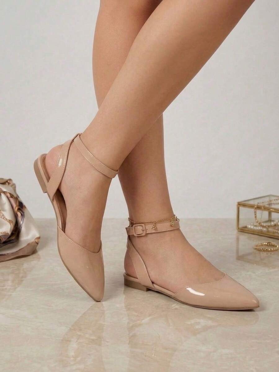 Women Flats - Beige - View 1