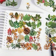 50pcs Plant Stickers For Scrapbooking, Planner, Diary, Notebook, Luggage, Envelope, Greeting Card, Tablet, Water Bottle - Plant - View 9