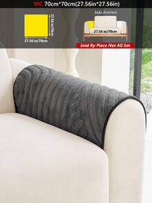 1PC Cream Style Sherpa Fleece Anti-Slip Pet-Friendly Dirt-Proof Sofa Pad, Suitable For Living Room Bedroom Room Sofa Decoration, Protector Cover Pad, Machine Washable - Multicolor - View 25