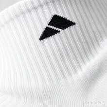 1/5 Pairs Men's Black & White Solid Color Mid-Calf Socks - Black and White - View 4