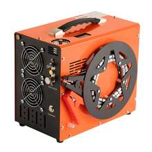 PCP Air Compressor, 4500PSI/30Mpa Portable PCP Airgun Compressor With Built-In Power Converter, Auto-Stop | DC12V/AC230V | Oil & Water-Free Air Rifle, Paintball And Scuba Tank Compressor Pump - 350W 220V - View 8