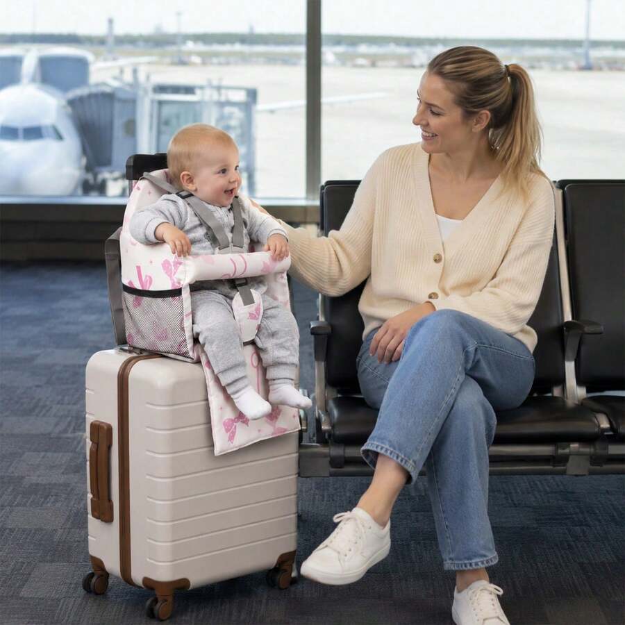 1pc Kids Luggage Seat Cushion, Luggage Rest Pad For Children, Portable And Convenient For Travel (Weight Limit 30lbs) - Multicolor - View 1