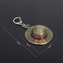 FIFA FIFA One Piece Luffy Straw Hat Keychain, 3D Gold-Tone Pirate Hat Pendant With Red Band, Anime Bag Charm For Backpack, Purse, Keys And Gift For Anime Fans - Multicolor - View 8