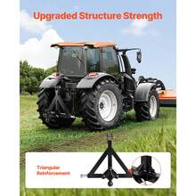 3 Point Trailer Hitch 2 In Receiver, 3pt Quick Hitch Attachment With 3 Trailer Balls, Tractor Tow Drawbar Adapter, Compatible With Kubota, Mahindra, Ford, Yanmar, John Deere, Massey Ferguson - 35.05 Lbs - View 5