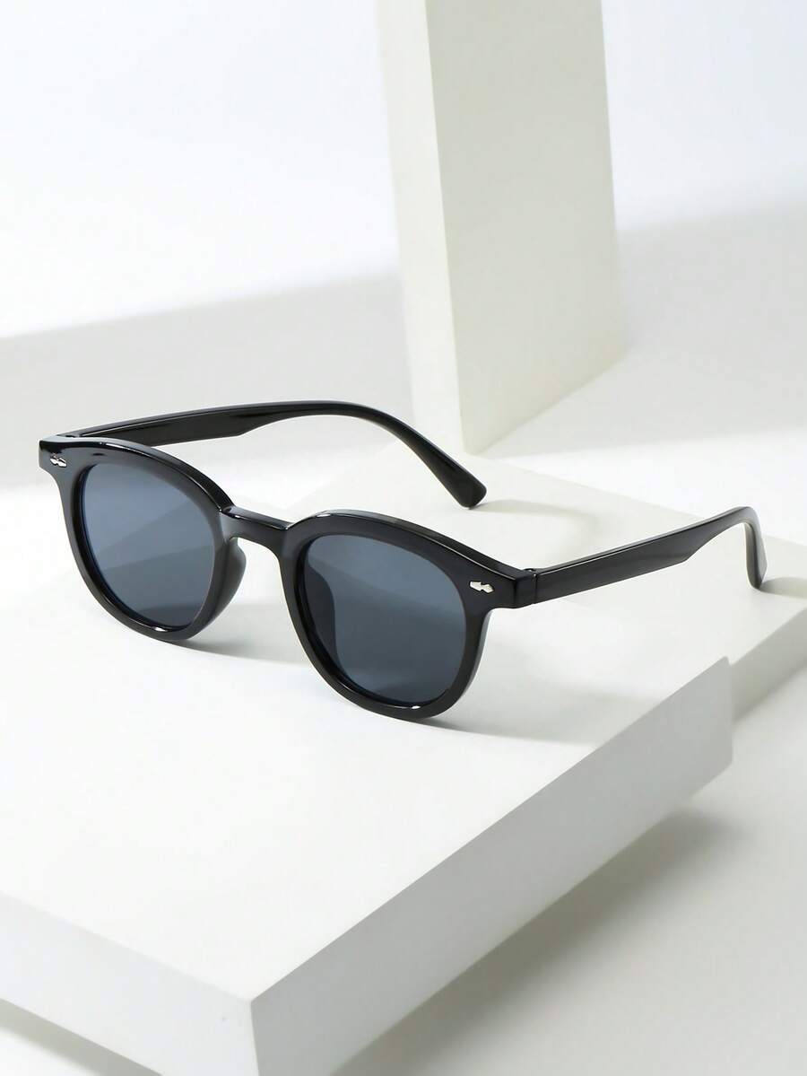1pc Cat Eye Small Frame Fashion Glasses, High-Quality Personalized Minimalist Fashion Glasses, Suitable For Party, Casual, Travel, Beach, Daily Wear