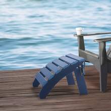 طقم مسند قدم Adirondack مكون من قطعتين، بلاستيك HDPE قابل للطي، 18.7 طول * 18.9 عرض * 13.8 ارتفاع بوصة، مسند قدم مقاوم للعوامل الجوية لكرسي Adirondack، يستخدم للشرفة الخارجية وحمام السباحة والحديقة والساحة الخلفية، أزرق - 18.7 * 18.9 * 13.8 بوصة، 17.63 رطل - مشاهدة 9