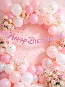 Princess Theme Birthday Party Decorations, Dreamy Sparkling Castle Theme Happy Birthday Banner, Princess Birthday Party Decoration Banner - Birthday - View 3