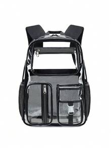 CUSANGEL Transparent Black Backpack For Elementary Students - Black - View 1
