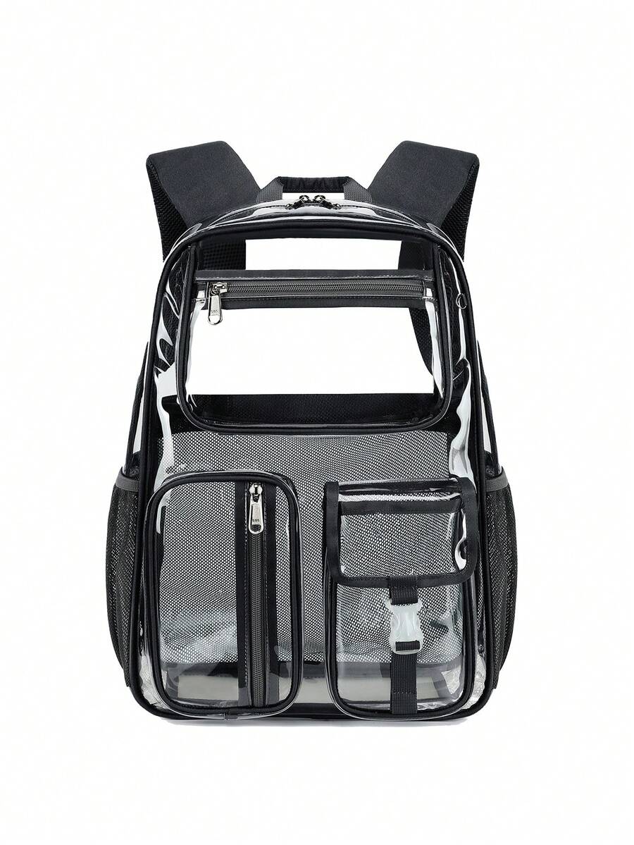 CUSANGEL Transparent Black Backpack For Elementary Students - Black - View 1