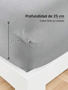 POLIGONO Sheet Sets With Pillowcases - Light Grey - View 6