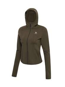 CAMEL CROWN Women's Outdoor Fitted Sun Protection Clothing Set, Lightweight, Ice Silk, UV-Resistant, Spring/Summer - Avocado Green - View 8