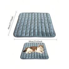 Self-Heating Cat Mat, Self-Heating Dog Mat, Reflective Body Heat, Super Warm Pet Mat, Washable Dog Cat Bed, Striped Mattress, Blanket - Multicolor - View 14