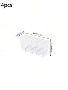 1/2/4pcs No-Drill Wall-Mounted Toothpaste & Skincare Storage Rack, Multi-Compartment Classification, Tube Storage, Suitable For Bathroom & Vanity, Space-Saving, Easy Access, Say Goodbye To Countertop Clutter, No-Drill Wall-Mounted Tube Organizer, Transparent Plastic Toothpaste & Skincare Tube Holder, Bathroom & Vanity Storage Rack - Clear - View 9