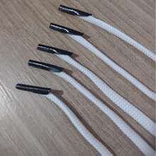 Cordão Poliéster Com Ponteira Preta Para Alça De Sacola 500unid. Com Aprox. 28cm - A - Visão 2