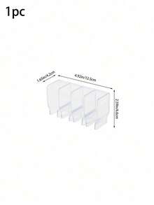 1/2/4pcs No-Drill Wall-Mounted Toothpaste & Skincare Storage Rack, Multi-Compartment Classification, Tube Storage, Suitable For Bathroom & Vanity, Space-Saving, Easy Access, Say Goodbye To Countertop Clutter, No-Drill Wall-Mounted Tube Organizer, Transparent Plastic Toothpaste & Skincare Tube Holder, Bathroom & Vanity Storage Rack - Clear - View 4