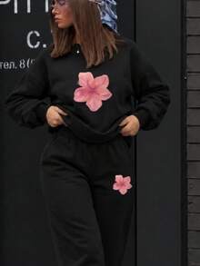 Women Two-Piece Outfits - Black - View 3
