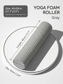 1pc High Density Foam Solid Roller Massager, Relax Back And Leg Muscles, Designed For Muscle Massage Relaxation, Fascia Trigger Point Release, Sports, Yoga, Pilates And Stretching, Muscle Massage - Multicolor - View 17