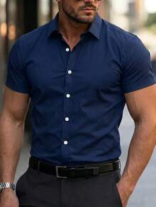 Impala Men Shirts - Navy Blue - View 1