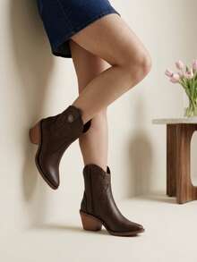 Women Ankle Boots & Booties - Cafe - View 1