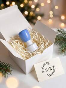Custom Stamp, Cute Cartoon Address Stamp, Personalized Name Stamp For School Supplies, Customized Logo Return Address Stamp, Customizable Design Gift, Self-Inking, Customized Name Christmas Gifts, Holiday Ornament, - White - View 6