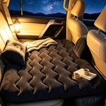 Car Rear Seat Inflatable Travel Mattress, Honeycomb Support, Waterproof Foldable Durable PVC Sleeping Pad, Fits Sedan SUV RV Van, Camping Long-Distance Driving Rest, Holiday Gift - Car Air Mattress - View 15