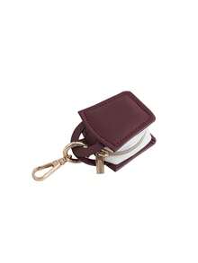 1Pc Personalized Laser Engraved Mini Square PU Jewelry Bag, Customized Name Keychain Small Storage Bag, Portable Zipper Coin Wallet, Women's Customized Gift - Multicolor - View 9