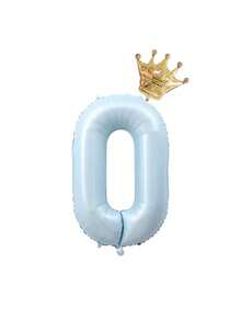 2pcs 40-Inch Number 0-9 + Crown Balloons For Birthday, First Birthday, Adult Anniversary Scene Decoration Party Balloons,Anniversary, Wedding, Graduation, Bachelorette, Photo Backdrop, Party Decor - Multi-color - View 12