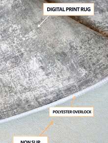 Decomia -Digitally Printed Living Room Rug, Kitchen Rug, Runner - Red and White - View 5