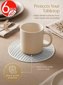 Tkvega • Home 4 miếng lót ly màu vàng, chất liệu PVC, lót ly cà phê, có thể giặt, dễ làm sạch, lau được, chống trượt, chịu nhiệt, phù hợp trang trí phòng, bàn ăn gia đình, trang trí nhà cửa, hoàn hảo cho ngày lễ, tiệc tùng, sinh nhật, đám cưới và tiệc tối - Vàng - Xem 16