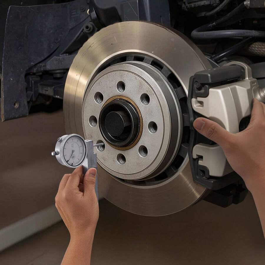 Dial Test Indicator With Metal Base, 0.03 Mm Accuracy, 0-25.4mm Range, Easy To Read Large Dial, Professional For Narrow Area Measurement, Industrial Machining & Inspection, Precision Testing - 1.1 Lbs - View 1