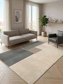 Decomia -Digitally Printed Living Room Rug, Kitchen Rug, Runner - Mocha Brown - View 2