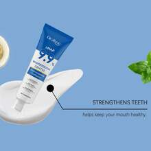 oralhoe Pasta de dientes de nano hidroxiapatita de menta, blanqueamiento dental, aliento fresco de larga duración, eliminación de manchas, limpieza profunda, fortalecimiento del esmalte, elimina manchas, fácil de espumar - Menta - Ver 6