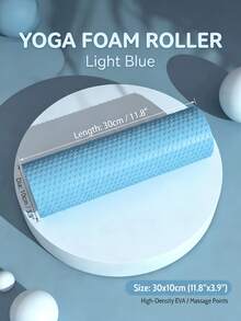 1pc High Density Foam Solid Roller Massager, Relax Back And Leg Muscles, Designed For Muscle Massage Relaxation, Fascia Trigger Point Release, Sports, Yoga, Pilates And Stretching, Muscle Massage - Multicolor - View 13