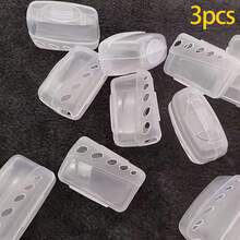 Portable Toothbrush Head Cover, Transparent Toothbrush Head Cap, Protects Your Toothbrush Head, Fits Most Toothbrushes, Suitable For Travel And Daily Use, Toothbrush Dust Cover, Applicable For Business Trips, Back To School, Hotels, Bathroom Supplies - Clear - View 11