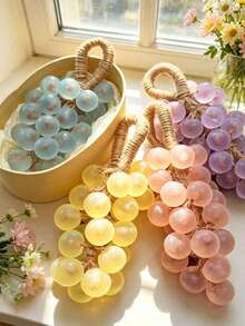 1pc Multi-Effect Grape Soap, Natural Fragrance Facial Soap, Crystal Grape Soap; With Hanging Rope Design, Suitable For Bathroom Decoration, Decorative Soap, Home Decor, Party Favors, Gift Sets And Birthday Gifts - Multiple Styles - View 11