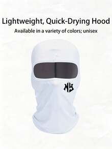 1pc Unisex Letter NY Printing Solid Color Balaclava Head Cove Wind And Dust Protection Ideal For Cycling Hiking Skiing And Other Outdoor Activities. - Multicolor - View 4