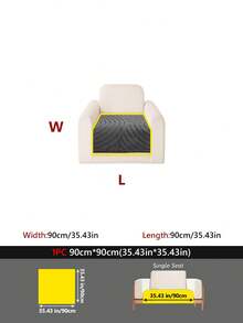 1PC Cream Style Sherpa Fleece Anti-Slip Pet-Friendly Dirt-Proof Sofa Pad, Suitable For Living Room Bedroom Room Sofa Decoration, Protector Cover Pad, Machine Washable - Multicolor - View 44