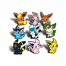 Spin Master Anime Cartoon Pokemon Brooch Pet Monster Badge Accessory Eevee Family - Multi-color - View 1