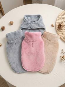 PETSIN 1pc Autumn Winter Warm Dog Jacket Plush Fleece Pet Coat Dogs Outdoor Flannel Windproof Clothes Suitable For Small Dogs - Multicolor - View 3